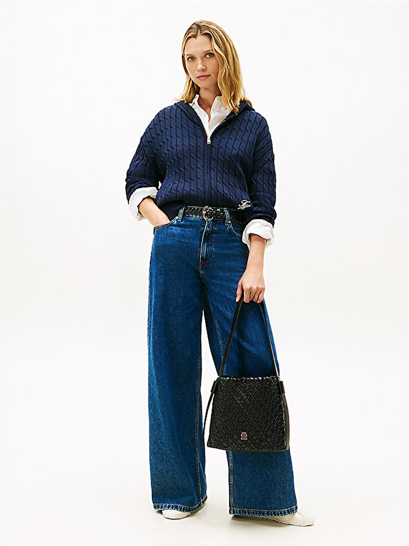 Kadın Cable Mid Kazak Lacivert WW0WW48440C1G