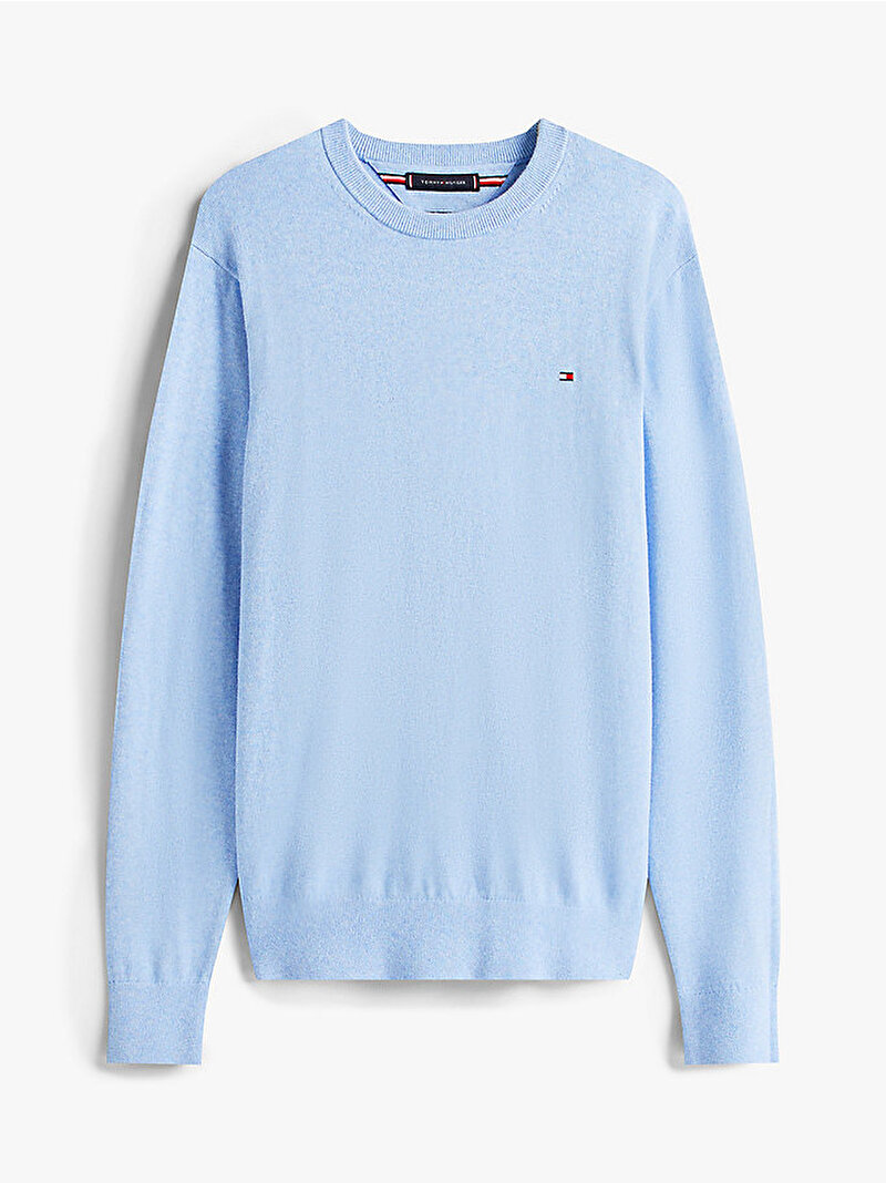 Erkek Pima Org Cotton Cashmer Kazak Mavi MW0MW28046DVD