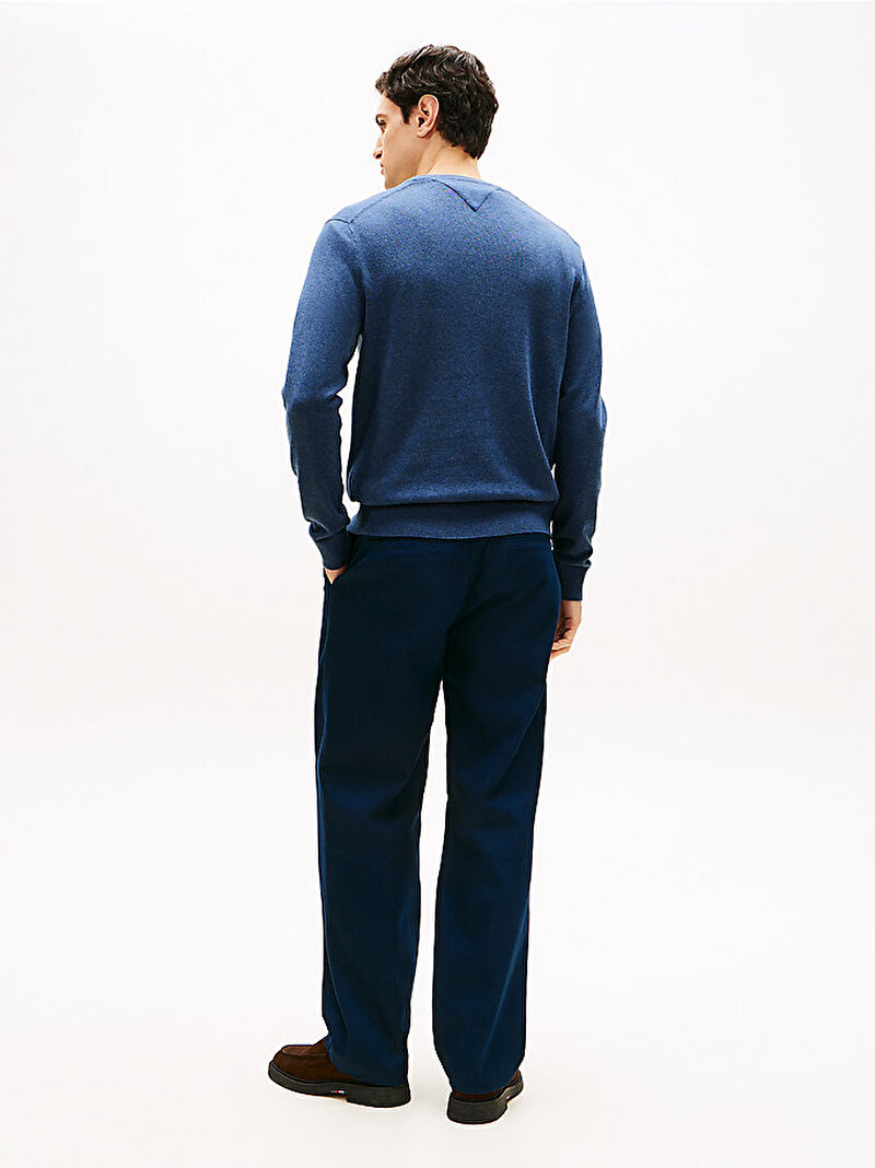 Erkek Essential Cotton Kazak Mavi MW0MW14745DVI