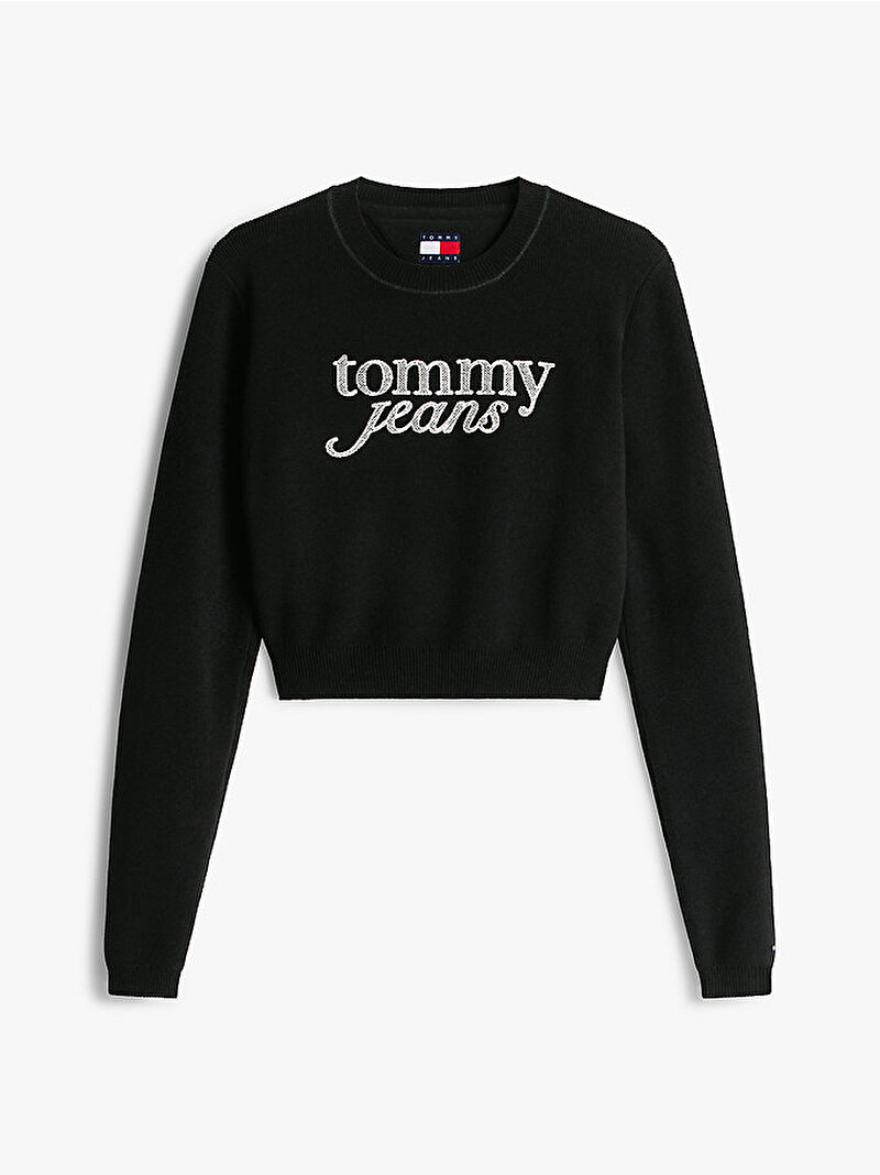 Kadın TJW Crop Chenille Kazak Siyah DW0DW22028BDS