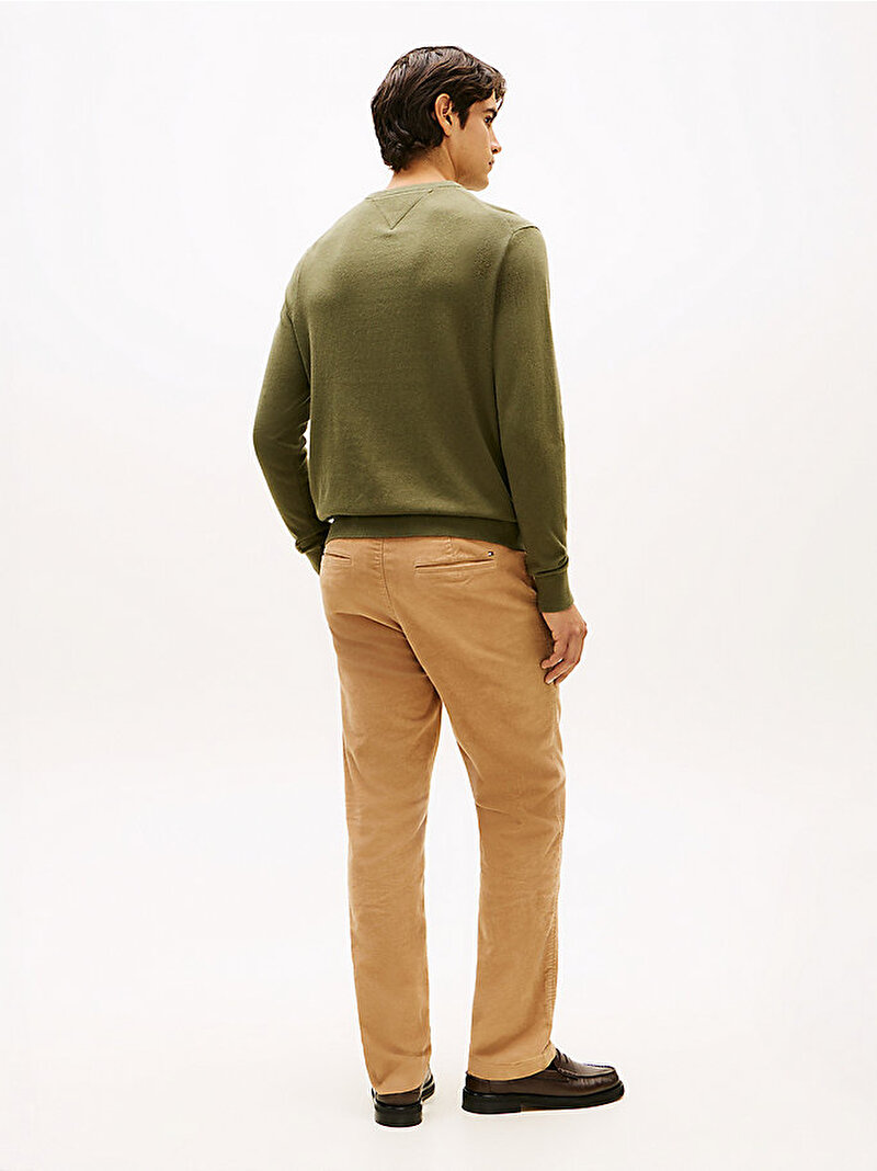 Erkek Pima Org Cotton Cashmer Kazak Yeşil MW0MW28046MT1