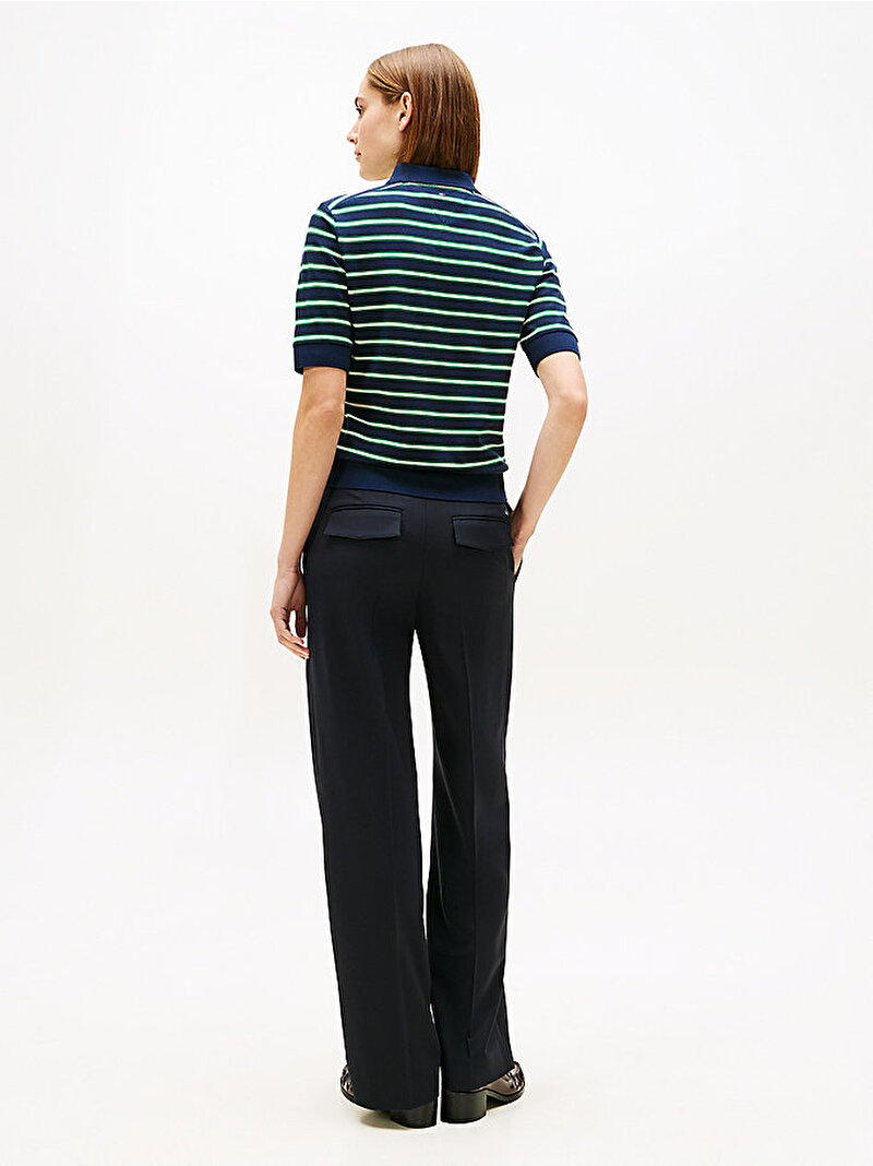 Kadın TH Lyocell Polo T-shirt Çok renkli WW0WW478530CK