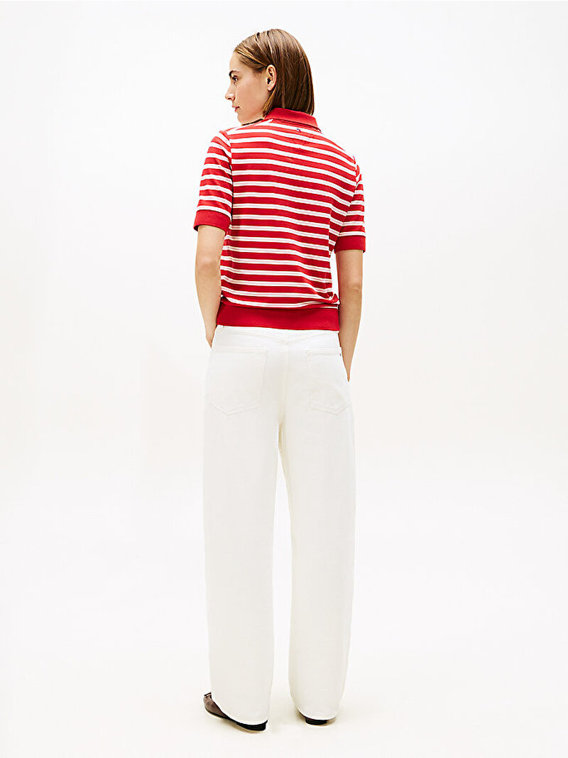 Kadın TH Lyocell Polo T-shirt Çok renkli WW0WW478530EW