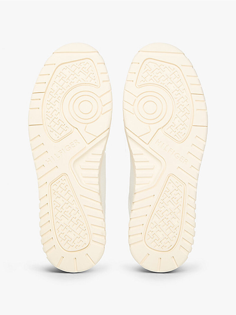 Erkek TH Basket Core Lite Sneaker Ekru FM0FM05713YBL