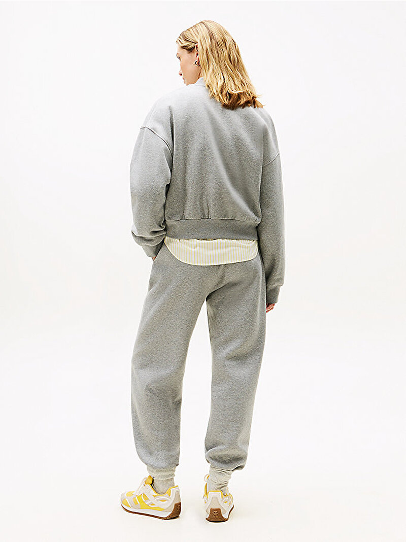 Kadın Varsity Fleece Bombe Sweatshirt Gri WW0WW47847P61