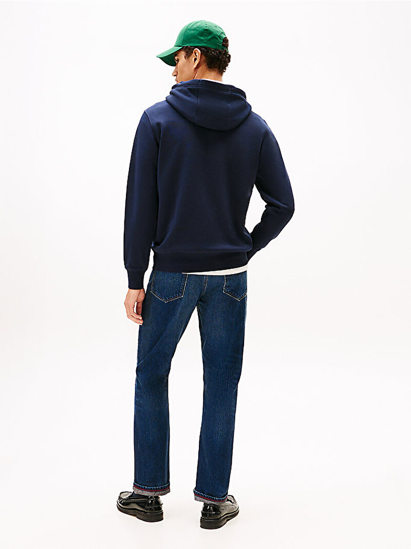 Erkek Brand Love Big Hilfiger Sweatshirt Lacivert MW0MW41427DW5