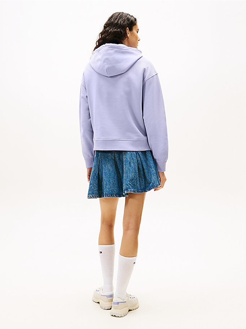 Kadın TJW Boxy Badge Hoodie Mor DW0DW19414C5U