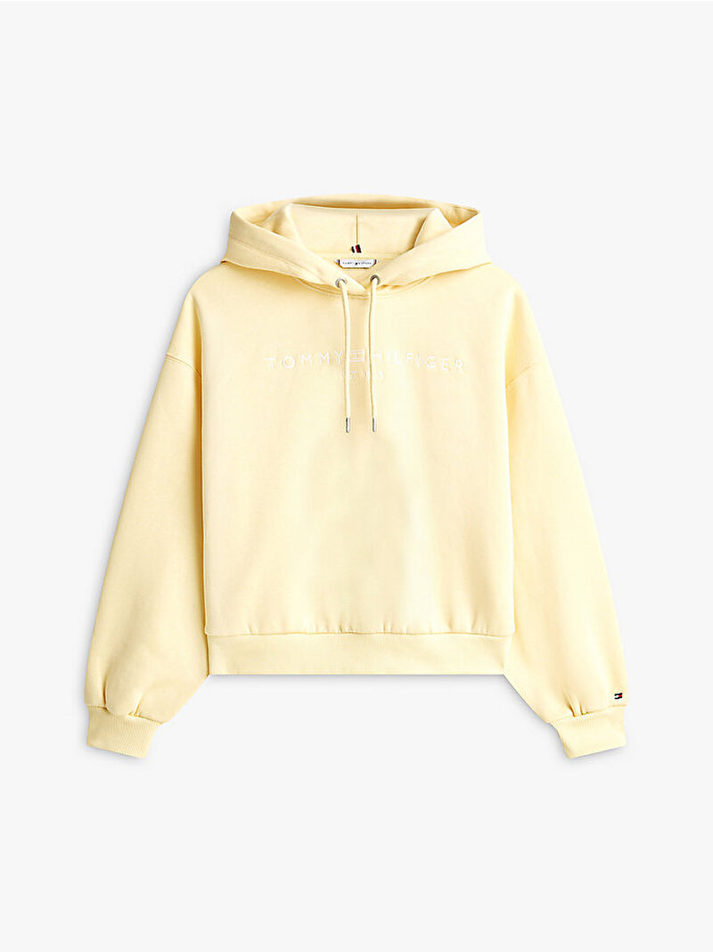 Kadın Corp Logo Modern Sweatshirt Sarı WW0WW47832ZGI