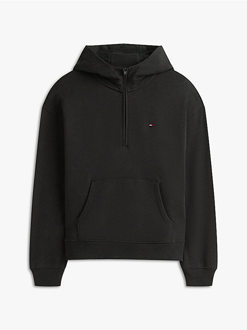 Kadın TJW Boxy S-flag Sweatshirt Siyah DW0DW21924BDS