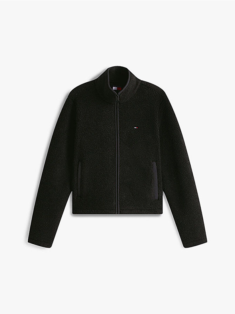 Kadın TJW Regular Flag Sweatshirt Siyah DW0DW21926BDS