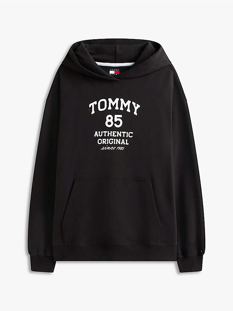 Kadın TJW Tommy 85 Hoodie Siyah DW0DW22603BDS