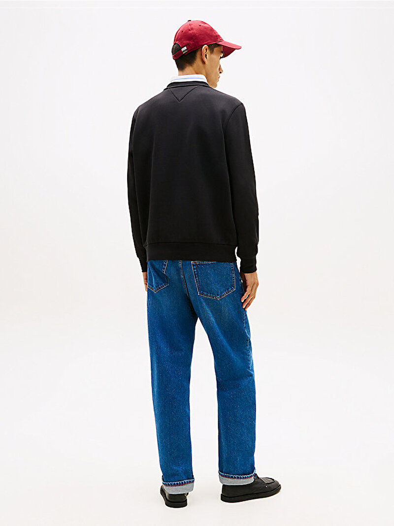 Erkek Hilfiger Arch Sweatshirt Siyah MW0MW41426BDS