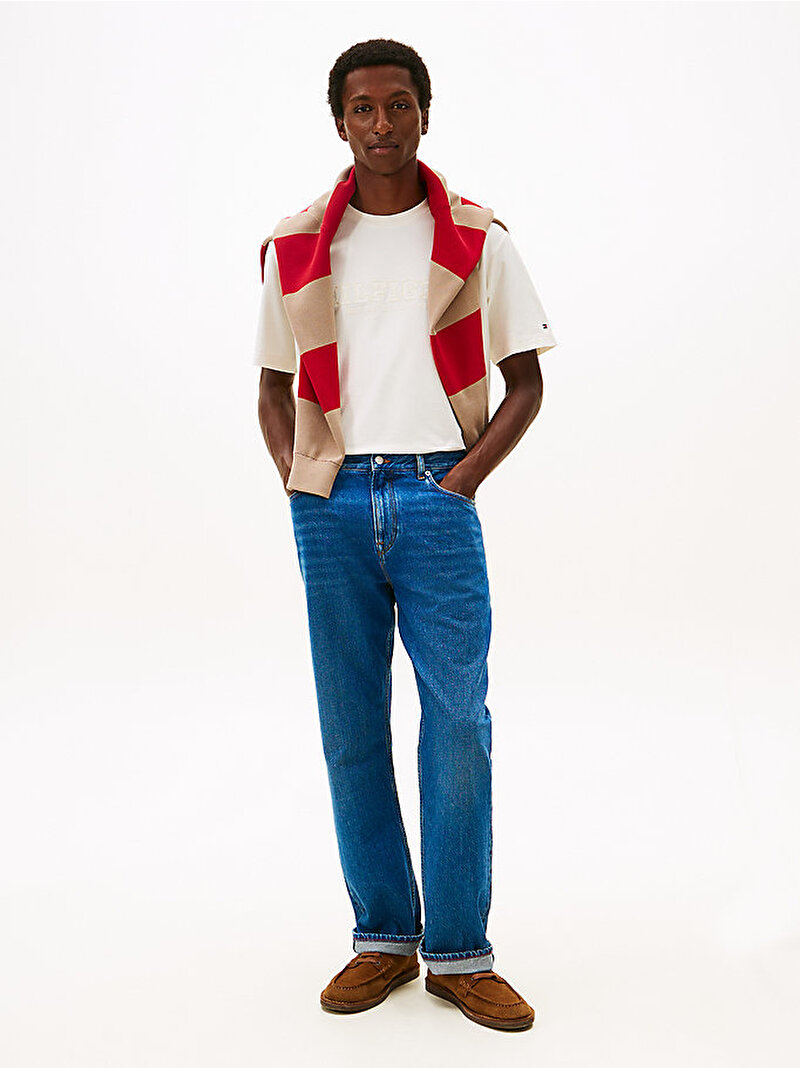 Erkek Mix Media Graphic T-shirt Beyaz MW0MW41766Z00