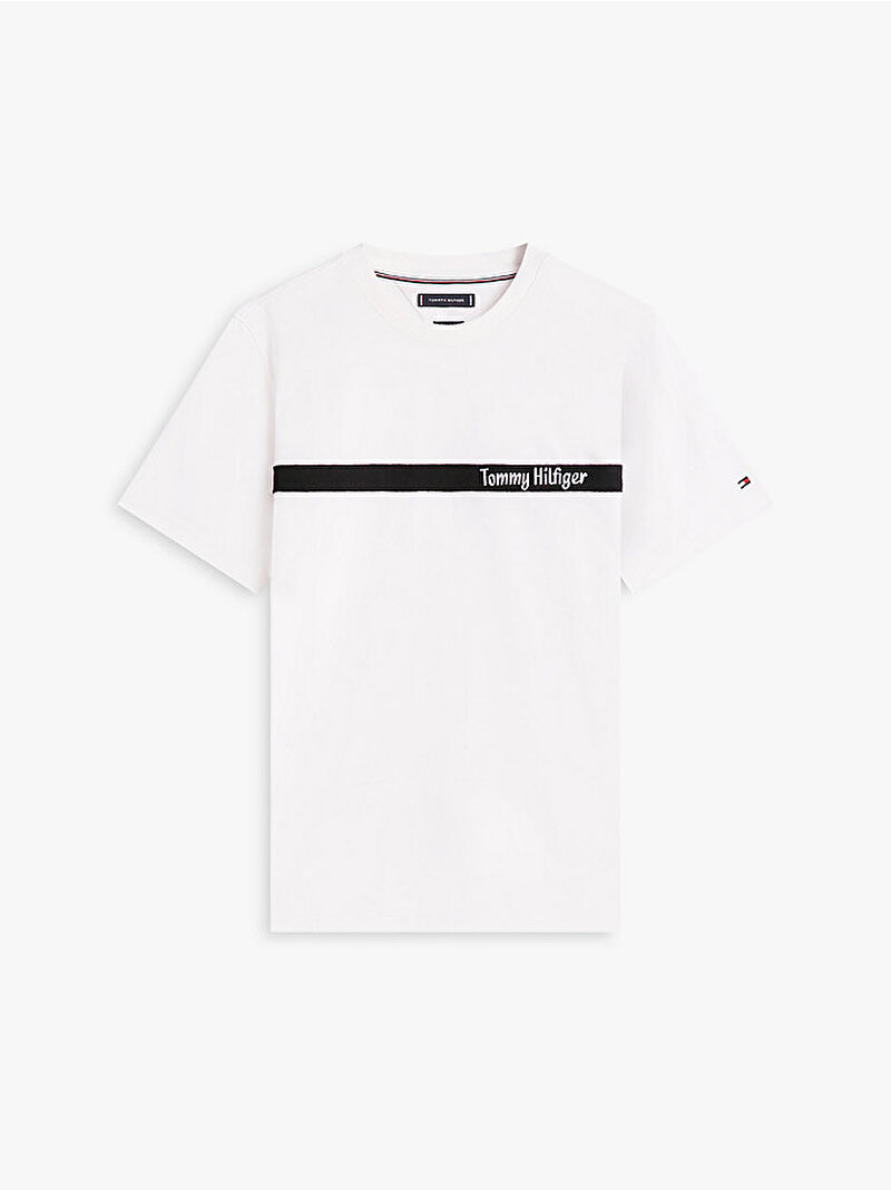 Erkek Loopback T-shirt Ekru MW0MW41765YBL