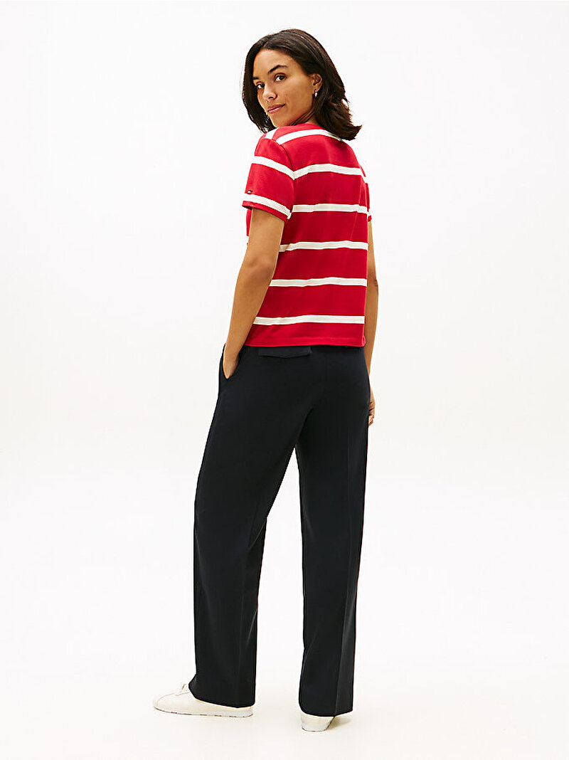 Kadın TH Regular T-shirt Kırmızı WW0WW478090E2