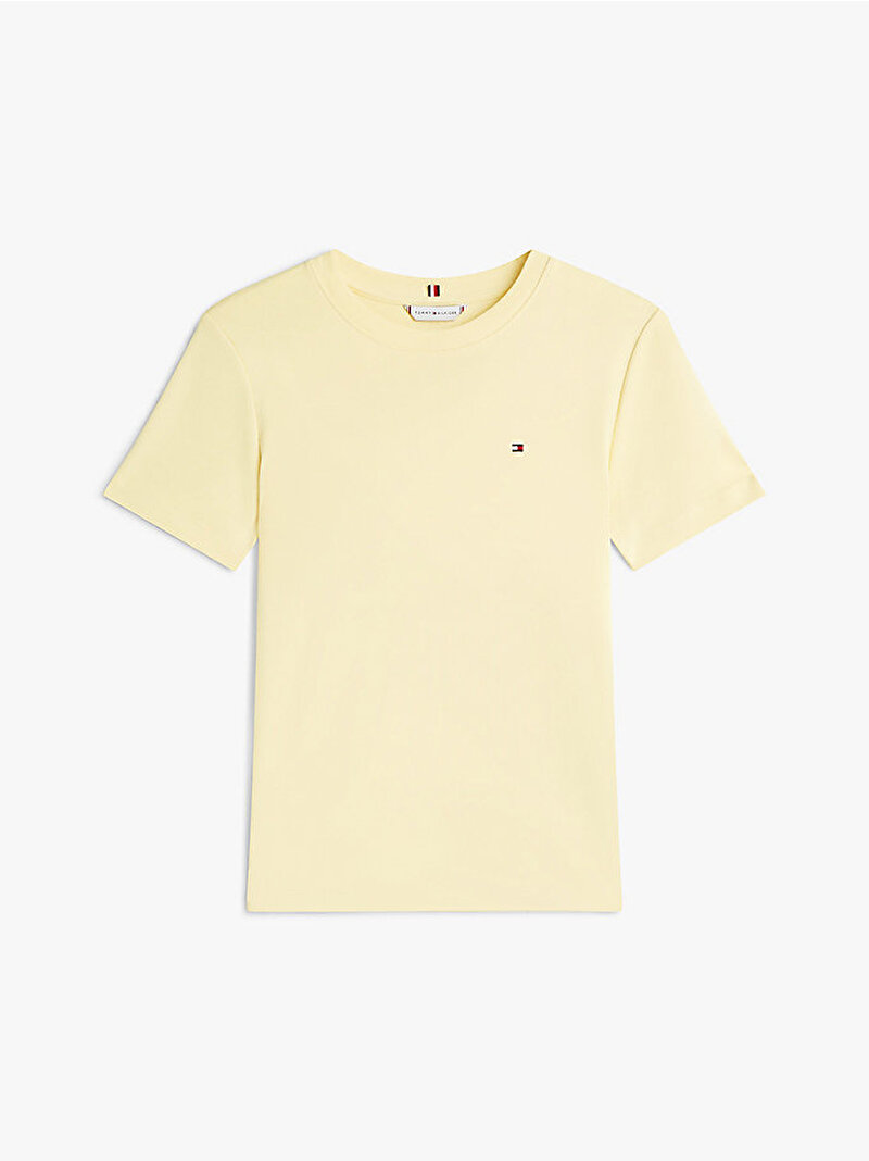 Kadın Slim Cody C-nk T-shirt Sarı WW0WW40587ZGI