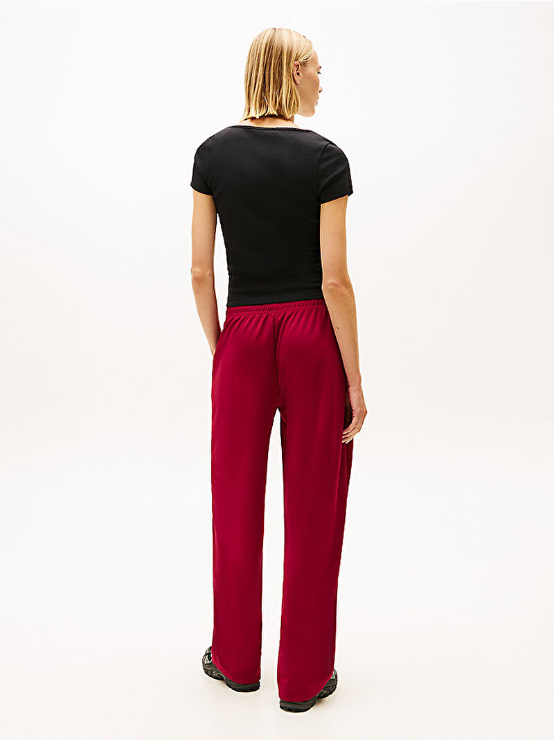 Kadın TJW Slim Soft Rib T-shirt Siyah DW0DW21837BDS