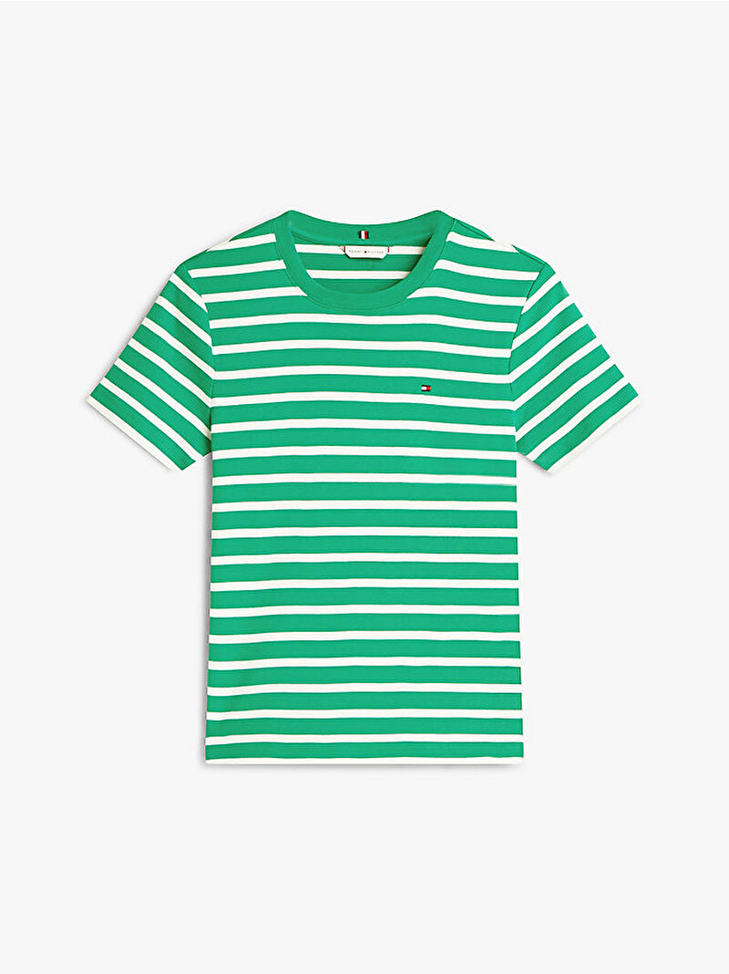 Kadın Slim Cody C-nk T-shirt Yeşil WW0WW405870CL