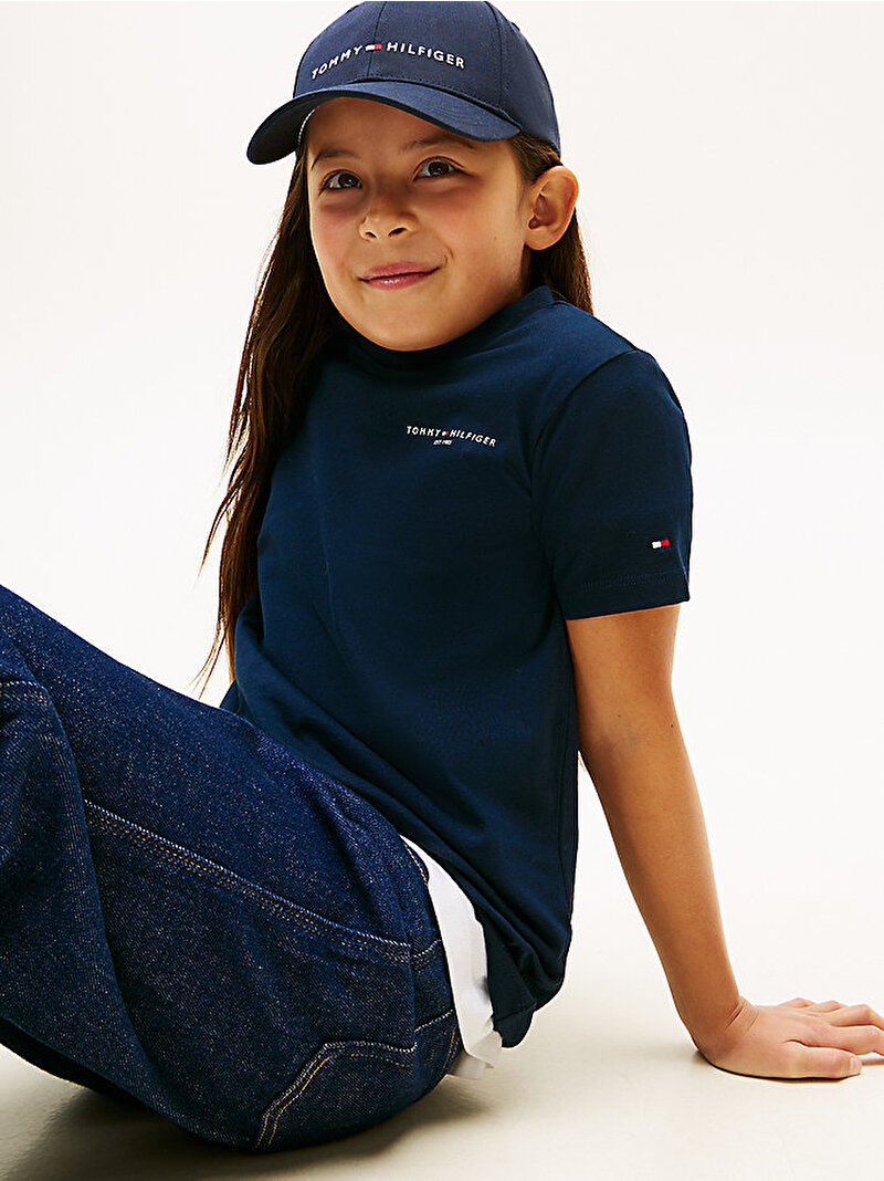 Çocuk Unisex Mini Corp T-shirt Lacivert KS0KS00661C1G