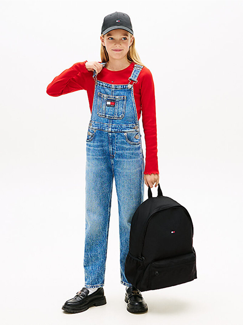 Çocuk Unisex TH Essential Sırt Çantası Siyah KA0KA00017BDS