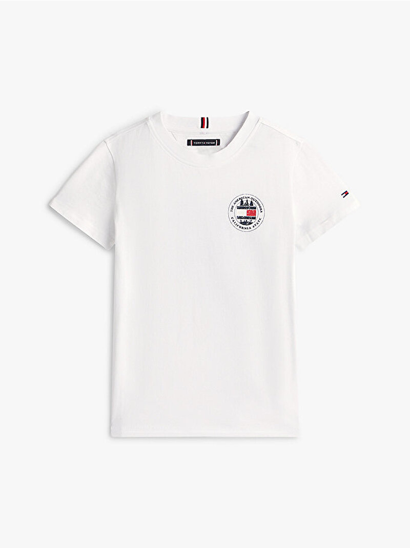 Erkek Çocuk Circle Graphic T-shirt Beyaz KB0KB10054YBR