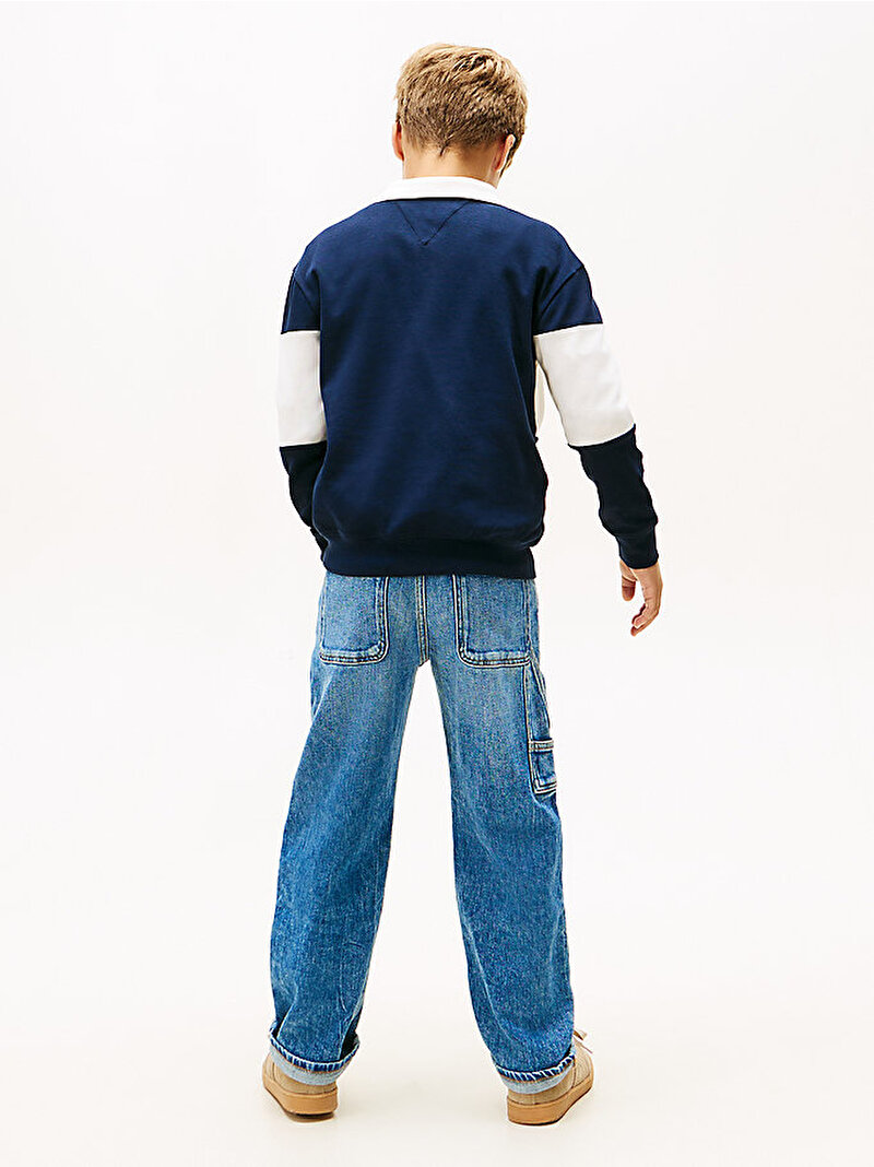 Erkek Çocuk Colourblock Polo T-shirt Lacivert KB0KB10047C1G