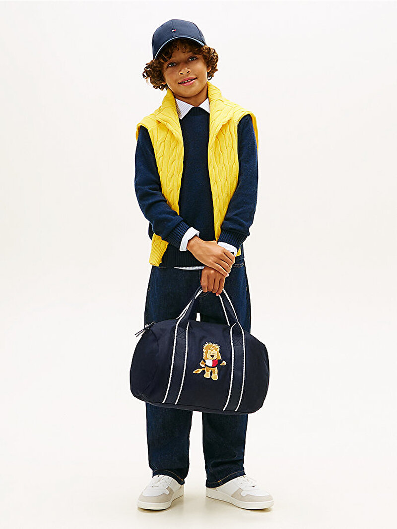 Erkek Çocuk Lambswool Kazak Lacivert KB0KB10348C1G