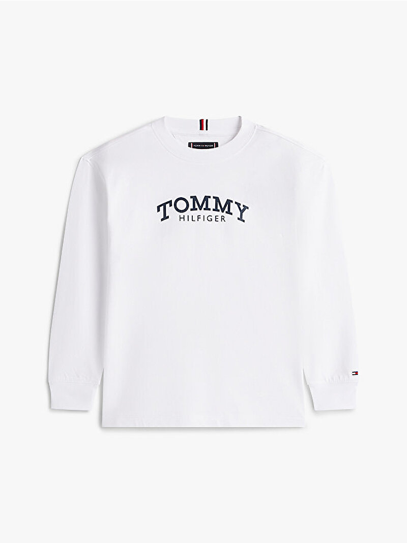 Erkek Çocuk Monotype Print T-shirt Beyaz KB0KB10052YBR