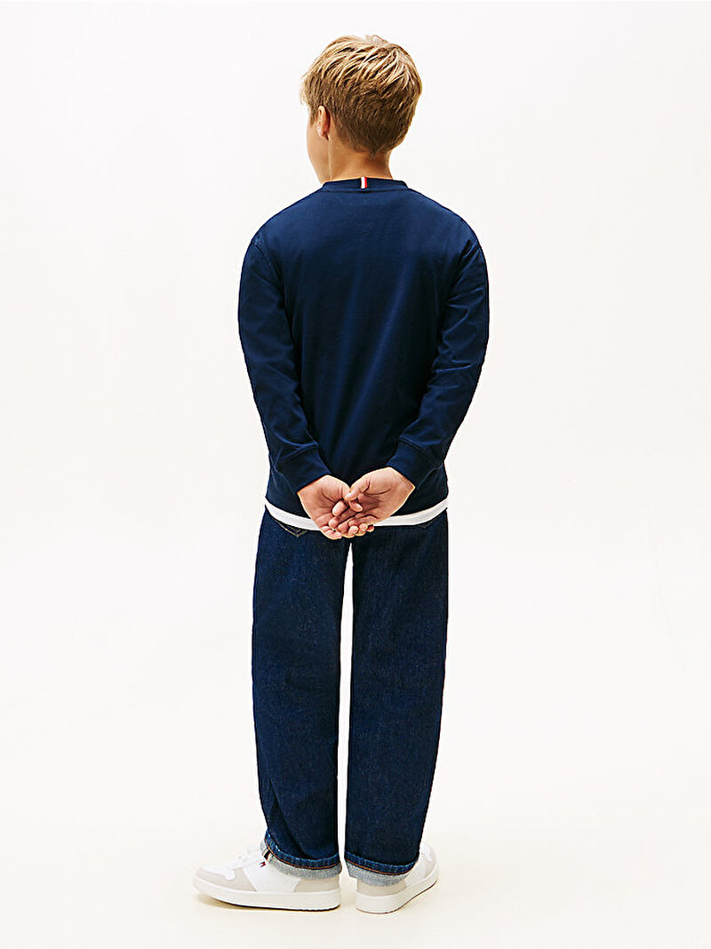 Erkek Çocuk Monotype Print T-shirt Lacivert KB0KB10052C1G