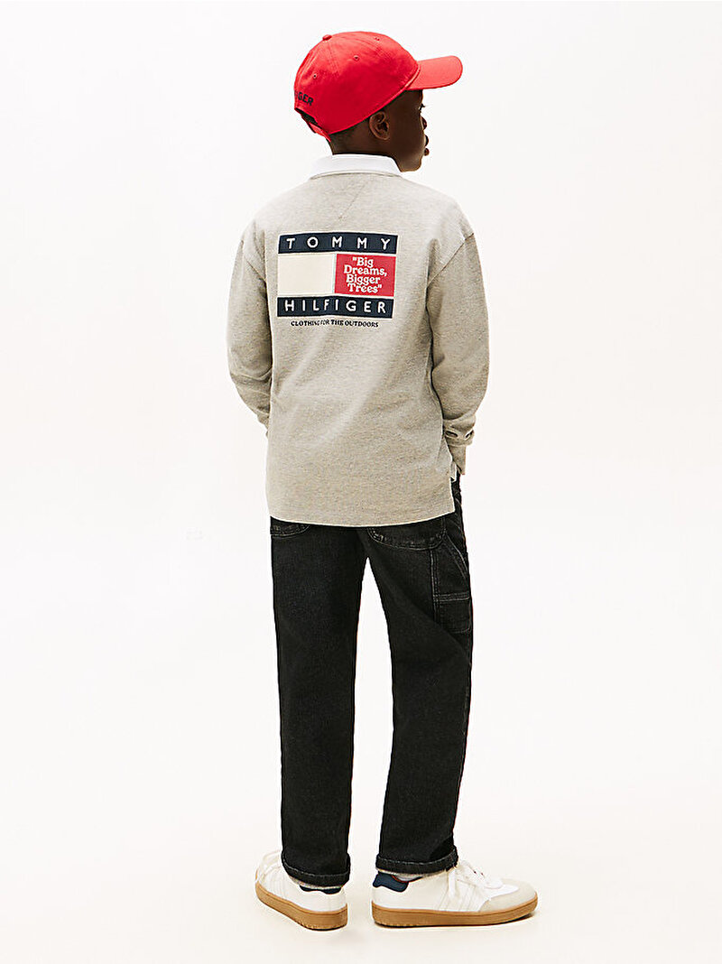 Erkek Çocuk Multi Print Polo T-shirt Gri KB0KB10045A1G