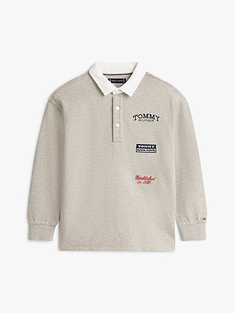 Erkek Çocuk Multi Print Polo T-shirt Gri KB0KB10045A1G