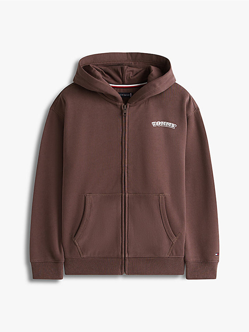 Erkek Çocuk Puff Print Sweatshirt Kahverengi KB0KB10169GW1