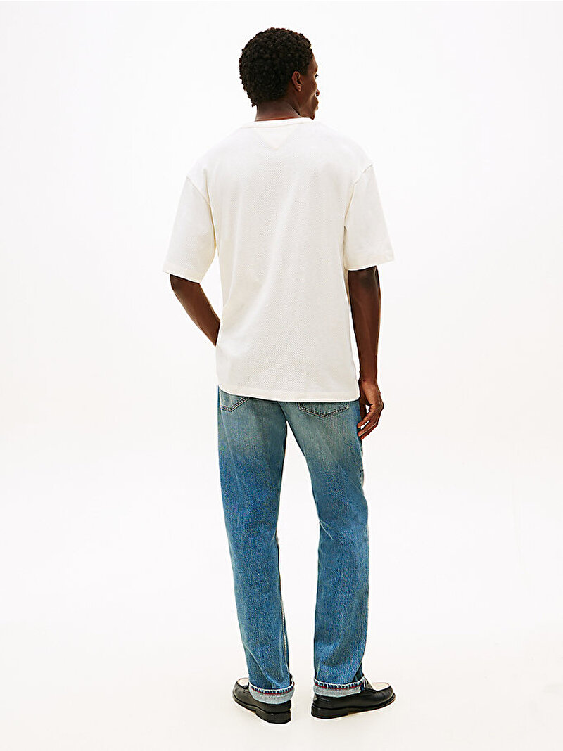 Erkek Modern Athleisure T-shirt Beyaz MW0MW41466Z00