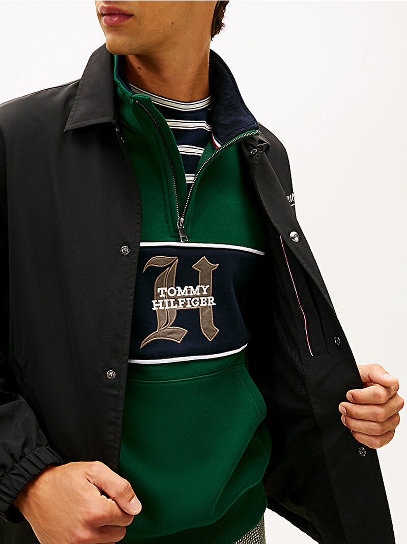 Erkek Racing Coach Ceket Siyah MW0MW41871BDS