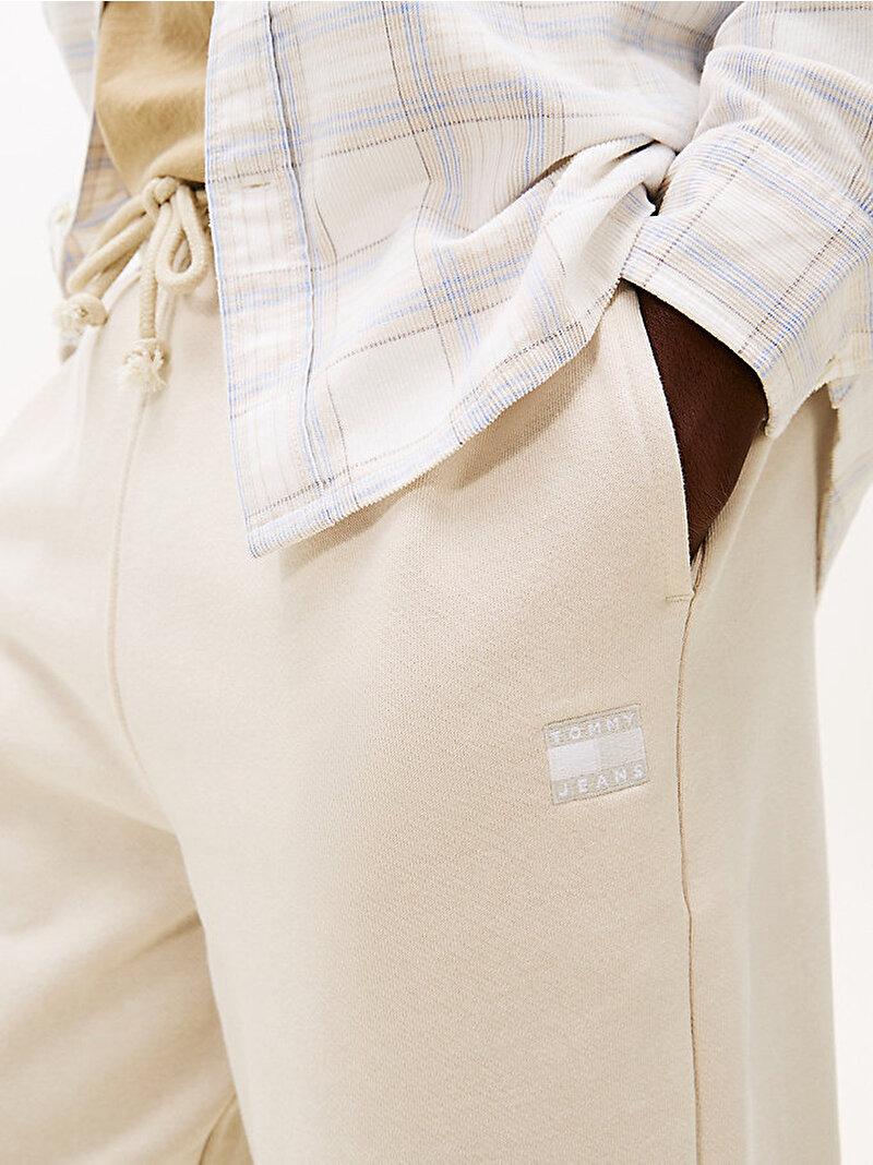 Erkek TJM Regular Badge Eşofman Altı Bej DM0DM22358YBH