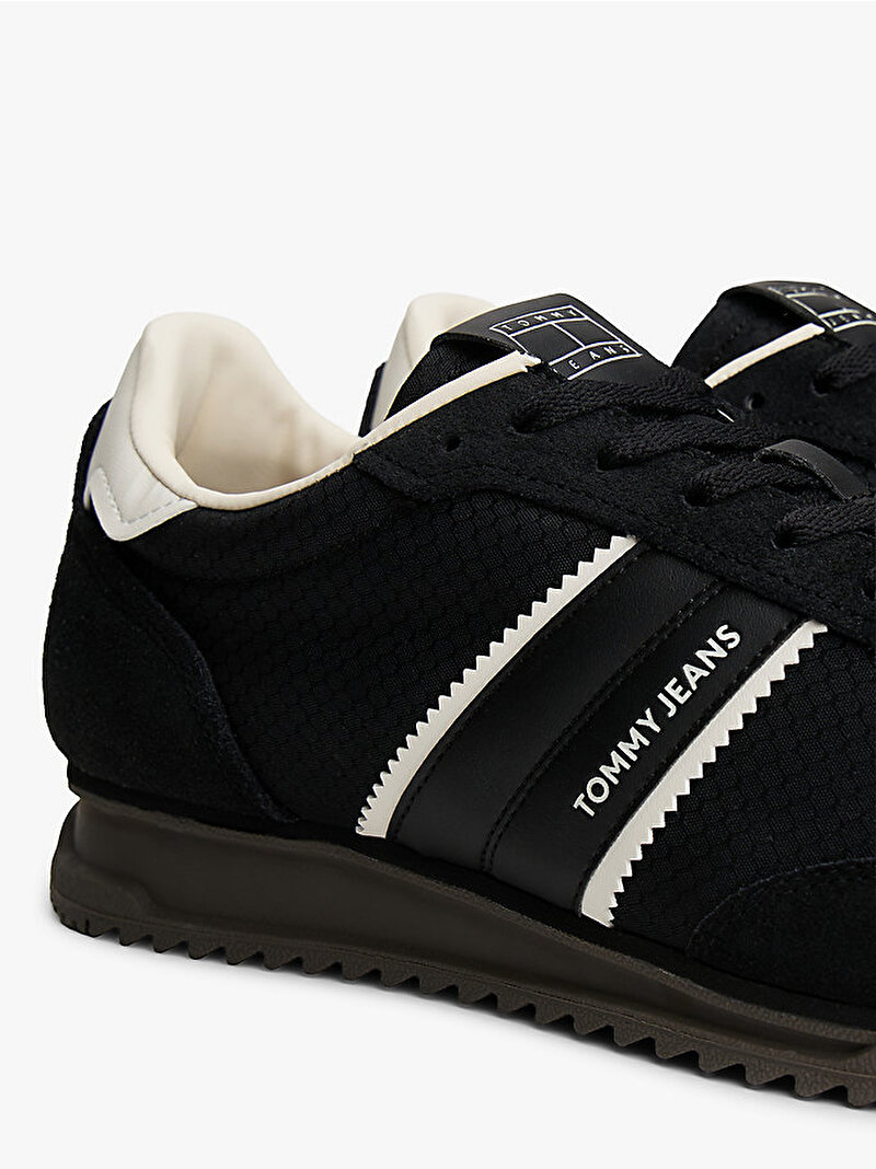 Erkek TJM Retro Runner Sneaker Siyah EM0EM01664BDS