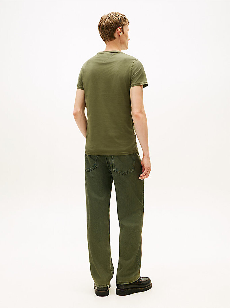 Erkek TJM Xslim Jersey T-shirt Yeşil DM0DM04411GY1