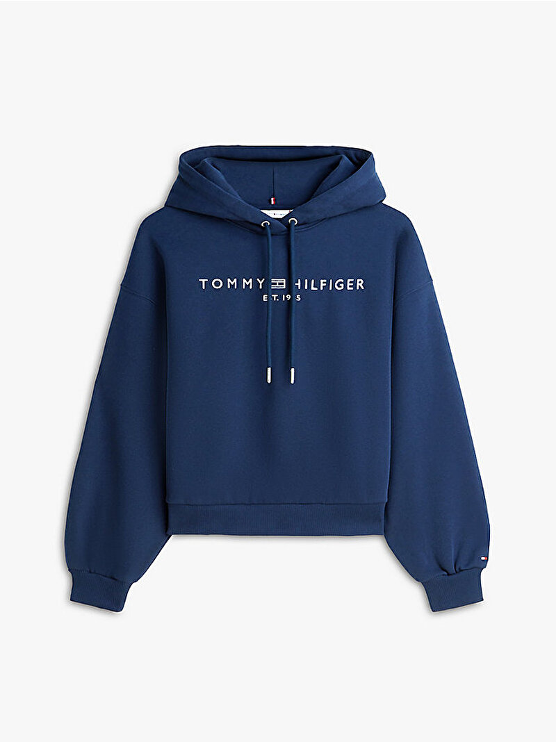 Kadın Corp Logo Modern Hoodie Lacivert WW0WW47832C1G