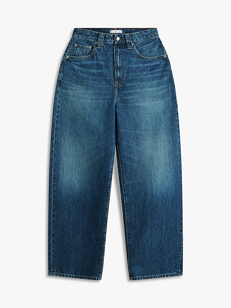 Kadın Denim Mine Barrel Jean Pantolon Mavi WW0WW476921BL