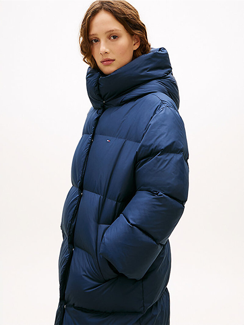 Kadın Soft Down Wrap Puffer Mont Lacivert WW0WW47745C1G