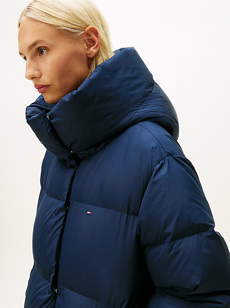 Kadın Soft Down Wrap Puffer Mont Lacivert WW0WW47745C1G