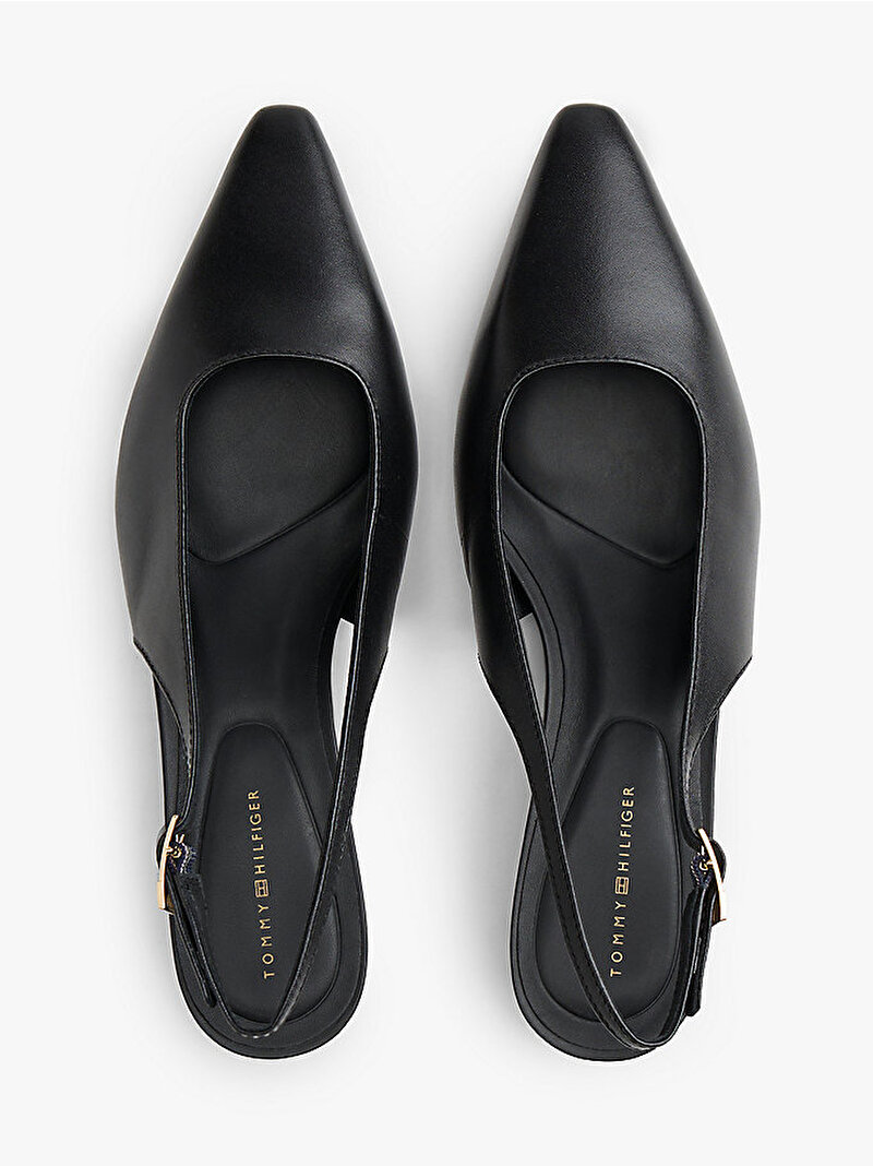 Kadın TH Buckle Slingback Topuklu Ayakkabı Siyah FW0FW09009BDS