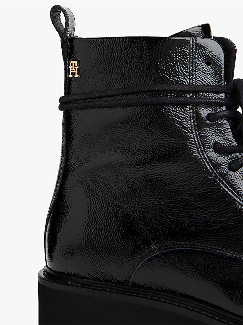 Kadın TH Crickle Lace Up Bot Siyah FW0FW09088BDS