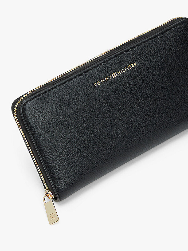 Kadın TH Flag Large Cüzdan Siyah AW0AW18125BDS