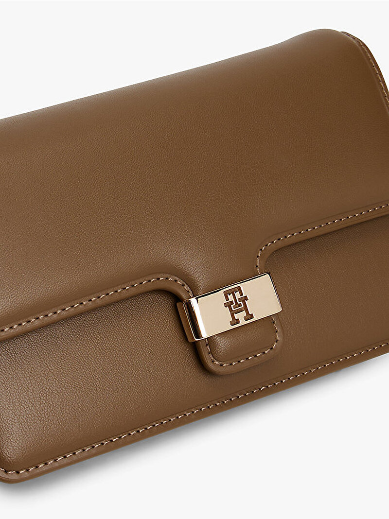 Kadın TH Heritage Clutch Çapraz Çanta Kahverengi AW0AW18288R07