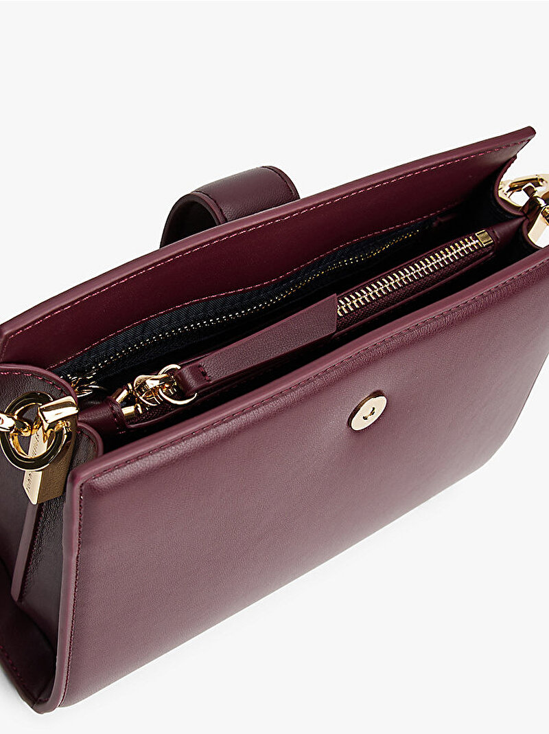 Kadın TH Heritage Mini Satchel Çanta Kırmızı AW0AW18286XI8