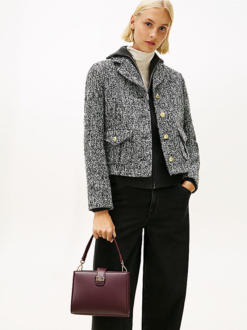 Kadın TH Heritage Mini Satchel Çanta Kırmızı AW0AW18286XI8