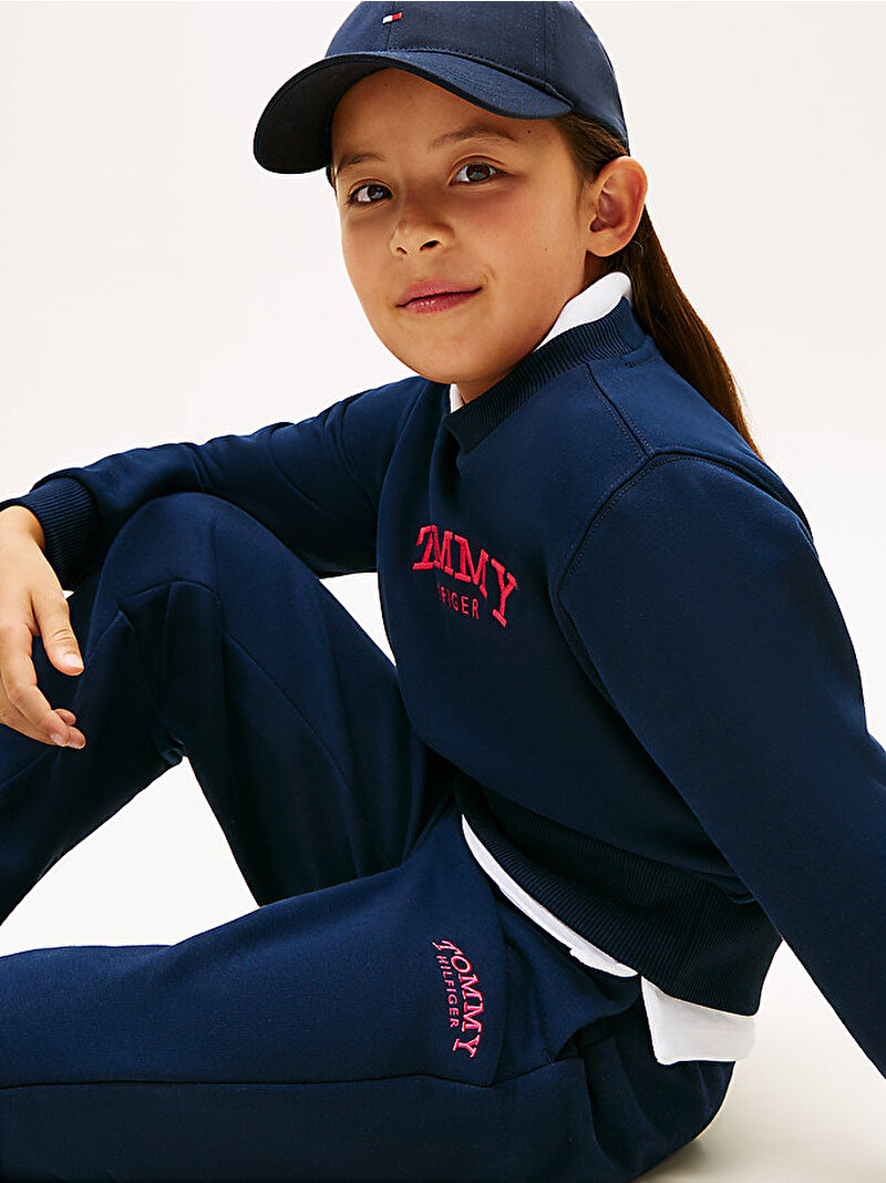 Kız Çocuk Monotype Eşofman Altı Lacivert KG0KG08981C1G