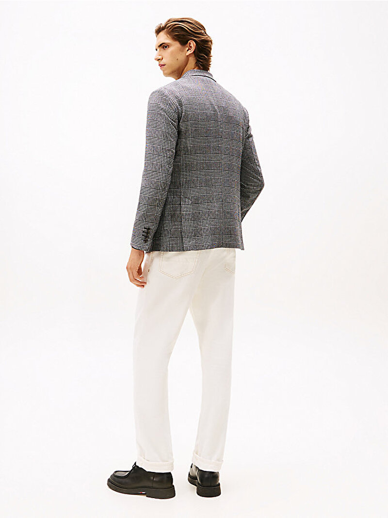 Erkek Glen Check Blazer Gri MW0MW407480MD