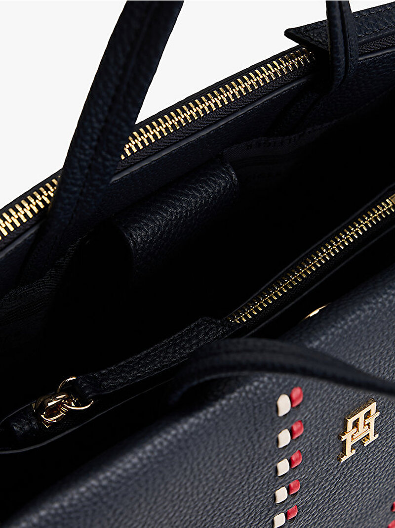 Kadın TH Timeless Satchel Çanta Lacivert AW0AW18155DW6